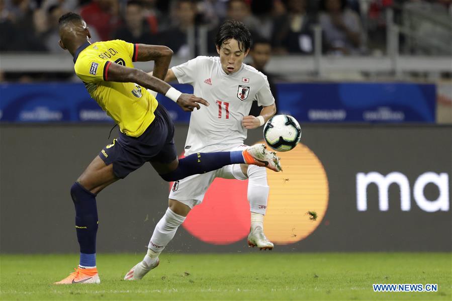 (SP)BRAZIL-BELO HORIZONTE-FOOTBALL-COPA AMERICA-JAPAN VS ECUADOR