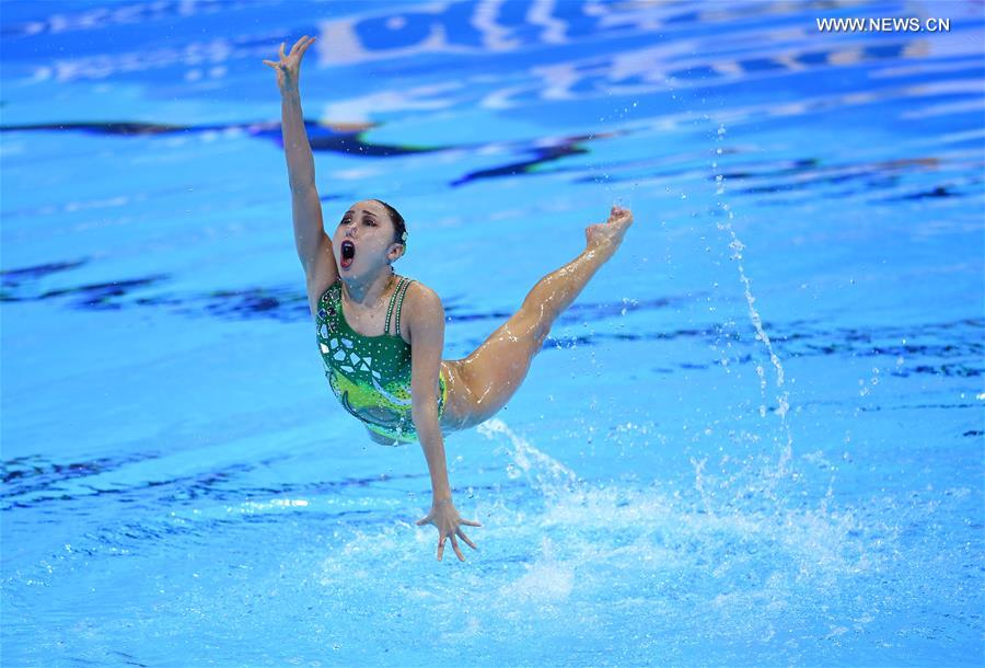 (SP)SOUTH KOREA-GWANGJU-FINA WORLD CHAMPIONSHIPS-ARTISTIC SWIMMING-MIXED DUET FREE