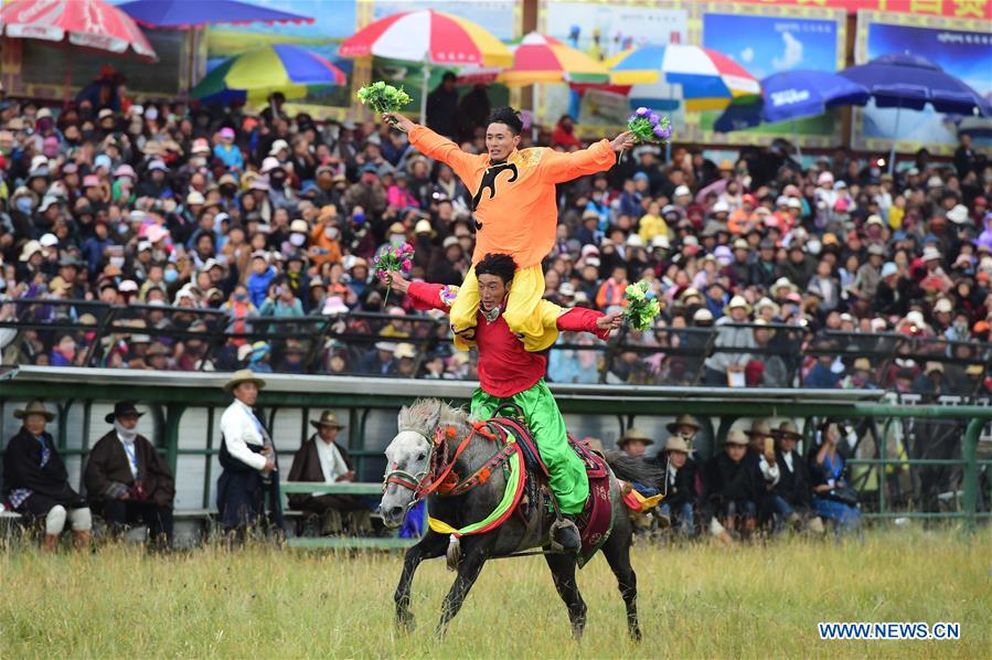 CHINA-GANSU-MAQU-HORSE RACING-OPENING (CN)