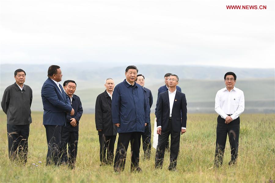 CHINA-GANSU-SHANDAN COUNTY-XI JINPING-INSPECTION (CN)