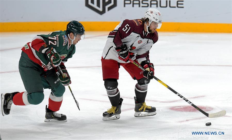 (SP)LATVIA-RIGA-HOCKEY-RAILWAYS CUP-AK BARS VS AVTOMOBILIST 