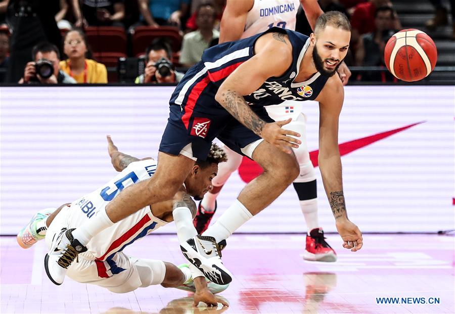 (SP)CHINA-SHENZHEN-BASKETBALL-FIBA WORLD CUP-GROUP G-DOM VS FRA (CN)