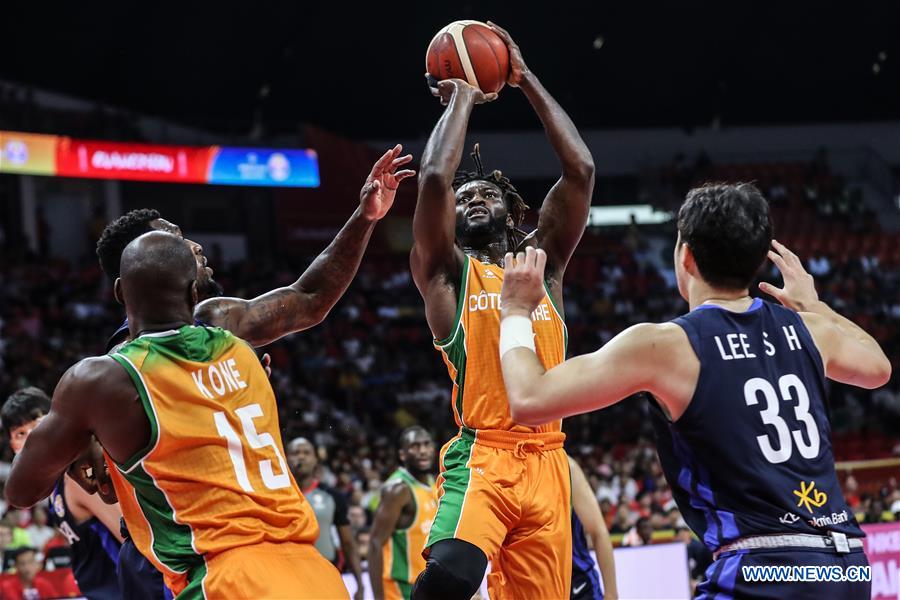 (SP)CHINA-GUANGZHOU-BASKETBALL-FIBA WORLD CUP-GROUP M-KOR VS CIV (CN)