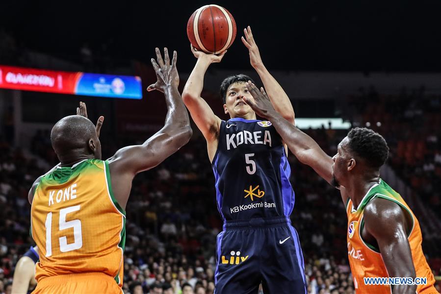 (SP)CHINA-GUANGZHOU-BASKETBALL-FIBA WORLD CUP-GROUP M-KOR VS CIV (CN)