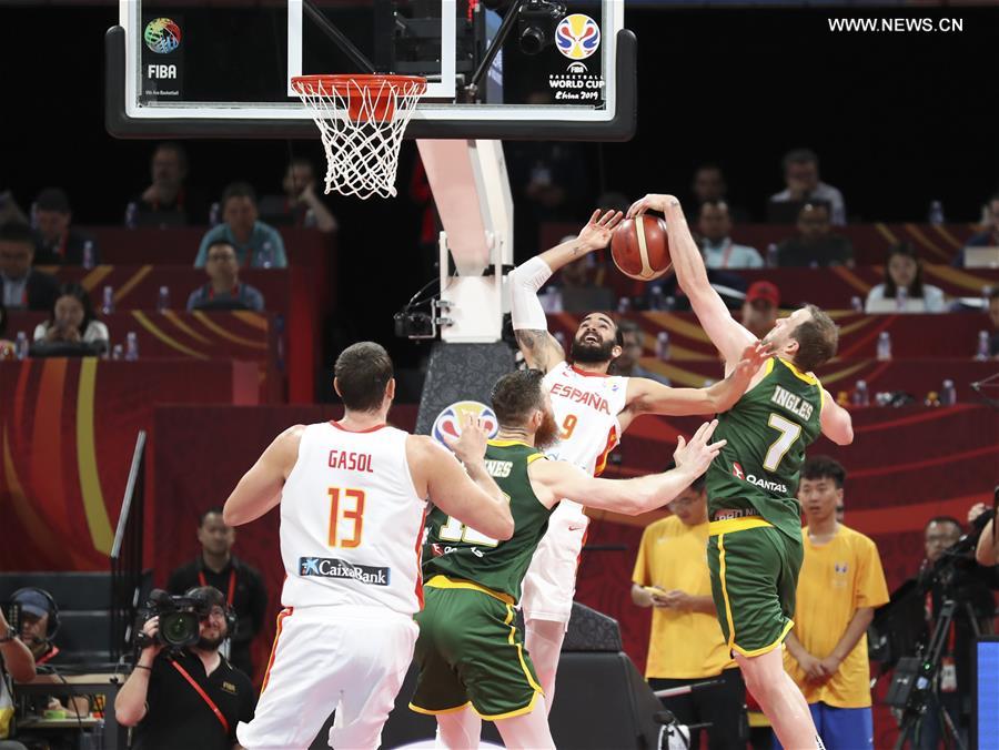 (SP)CHINA-BEIJING-BASKETBALL-FIBA WORLD CUP-SEMI FINALS-ESP VS AUS(CN)