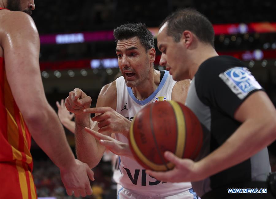 (SP)CHINA-BEIJING-BASKETBALL-FIBA WORLD CUP-ESP VS ARG (CN)