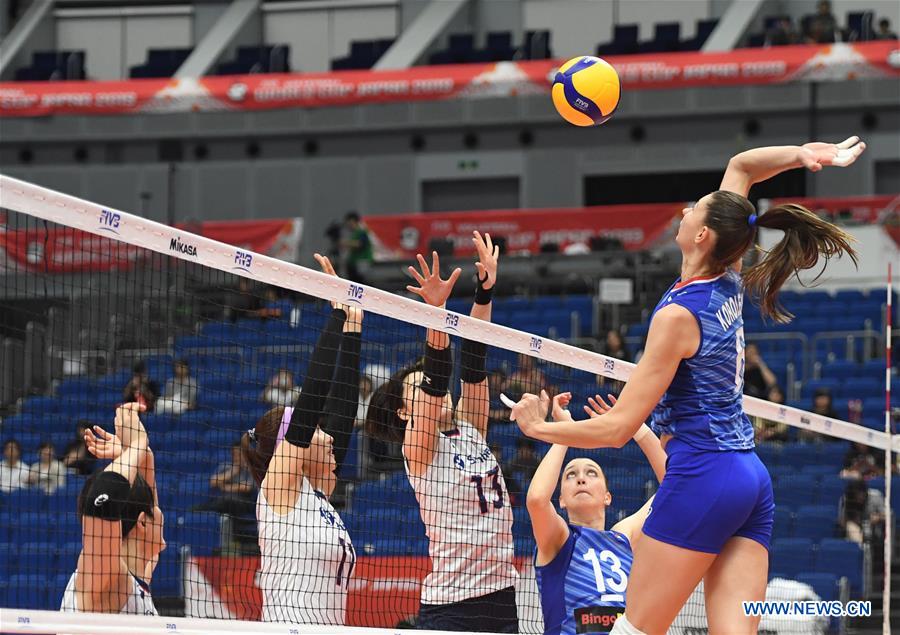 (SP)JAPAN-YOKOHAMA-VOLLEYBALL-WOMEN'S WORLD CUP-RUS VS KOR