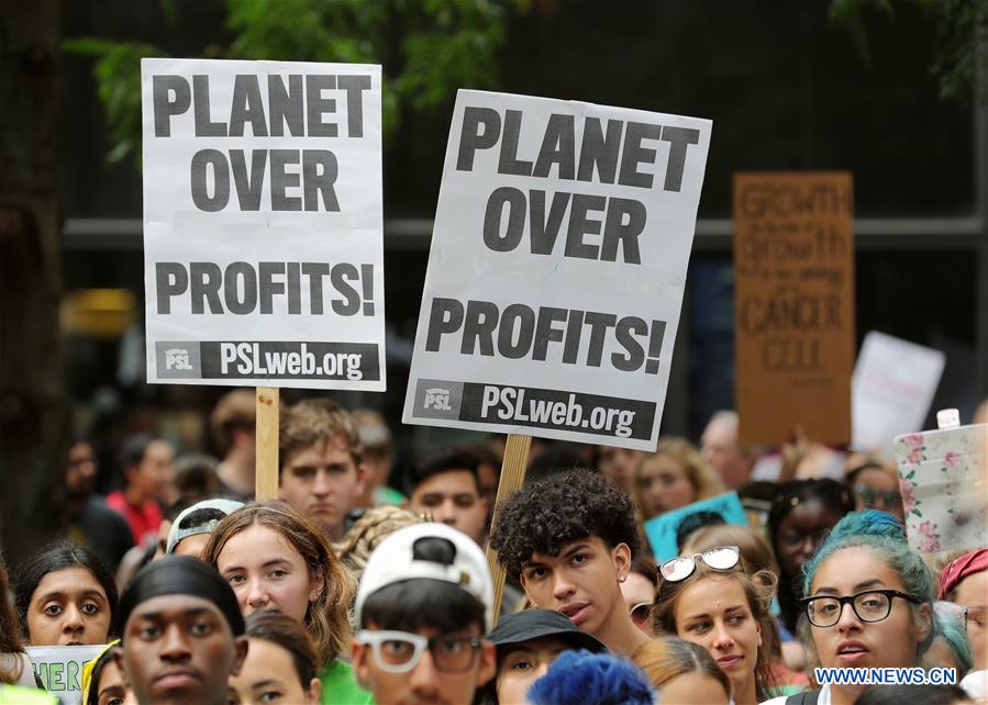 U.S.-CHICAGO-CLIMATE CHANGE-STRIKE