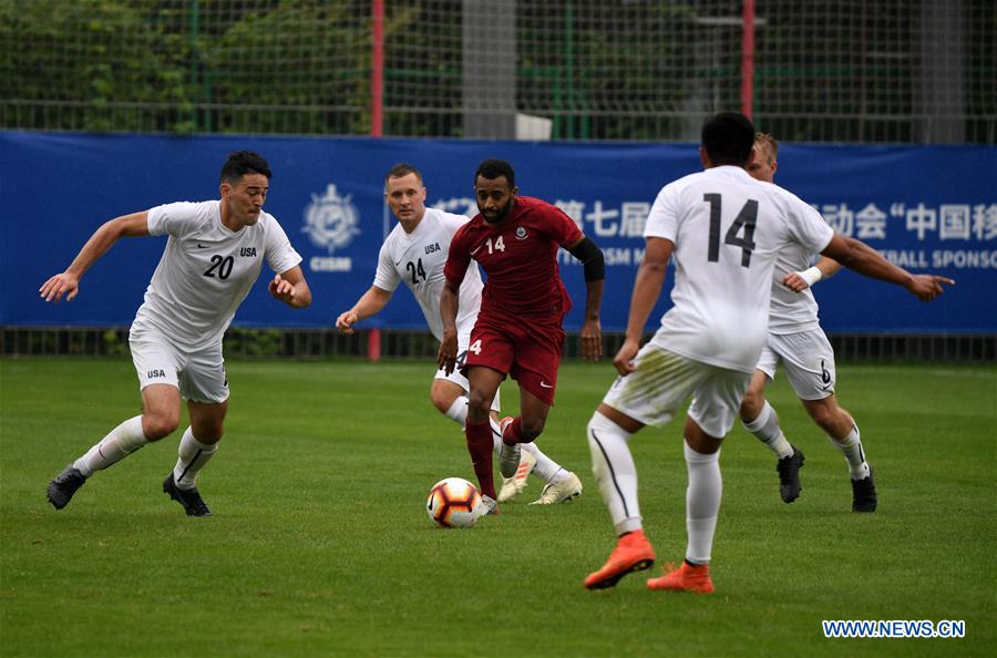 (SP)CHINA-WUHAN-7TH MILITARY WORLD GAMES-FOOTBALL