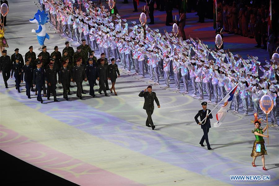 (SP)CHINA-WUHAN-7TH MILITARY WORLD GAMES-OPENING CEREMONY