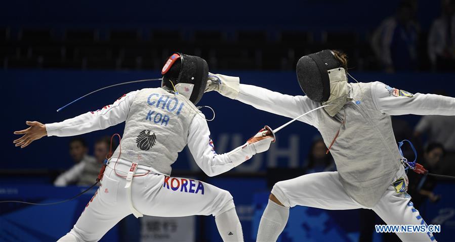 (SP)CHINA-WUHAN-7TH MILITARY WORLD GAMES-FENCING-MEN'S INDIVIDUAL FOIL