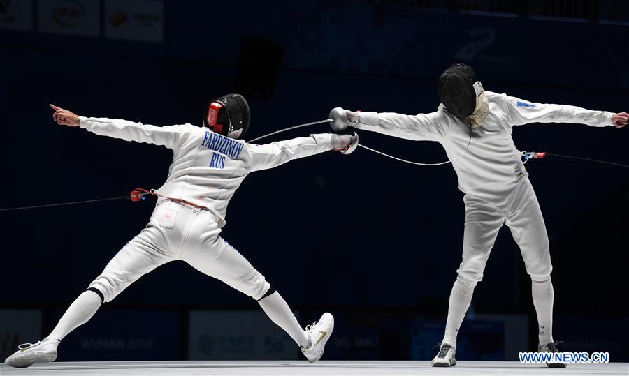 (SP)CHINA-WUHAN-7TH MILITARY WORLD GAMES-FENCING-MEN'S INDIVIDUAL EPEE(CN)