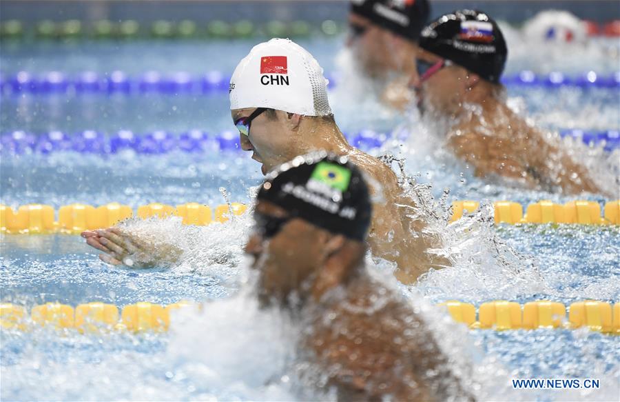 (SP)CHINA-WUHAN-7TH MILITARY WORLD GAMES-SWIMMING-MEN 50M BREASTSTROKE