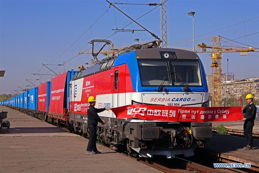 SERBIA-BELGRADE-CHINA-FREIGHT TRAIN