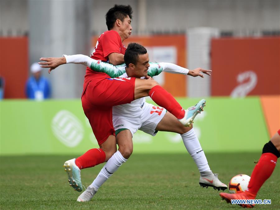 (SP)CHINA-WUHAN-7TH MILITARY WORLD GAMES-FOOTBALL