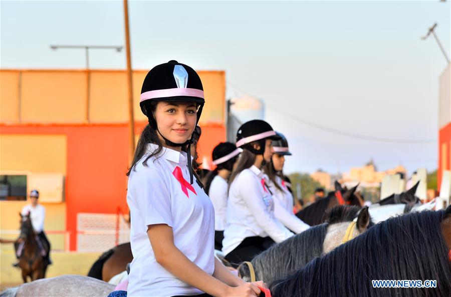 MIDEAST-GAZA-HORSEWOMEN-BREAST CANCER PATIENTS-SUPPORT