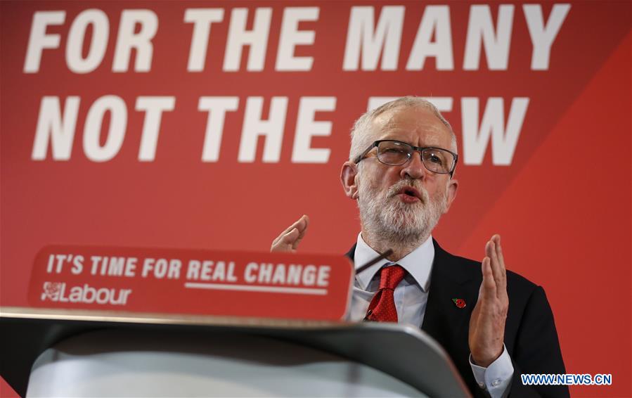 (PORTRAITS)BRITAIN-HARLOW-JEREMY CORBYN-SPEECH