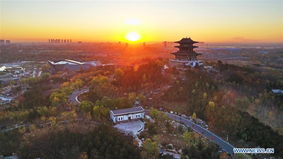 CHINA-HEBEI-TANGSHAN-NANHU PARK-EARLY WINTER SCENERY (CN)