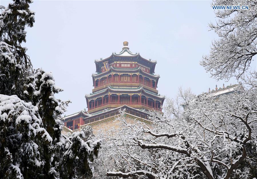 CHINA-BEIJING-SUMMER PALACE-SNOW SCENERY (CN)