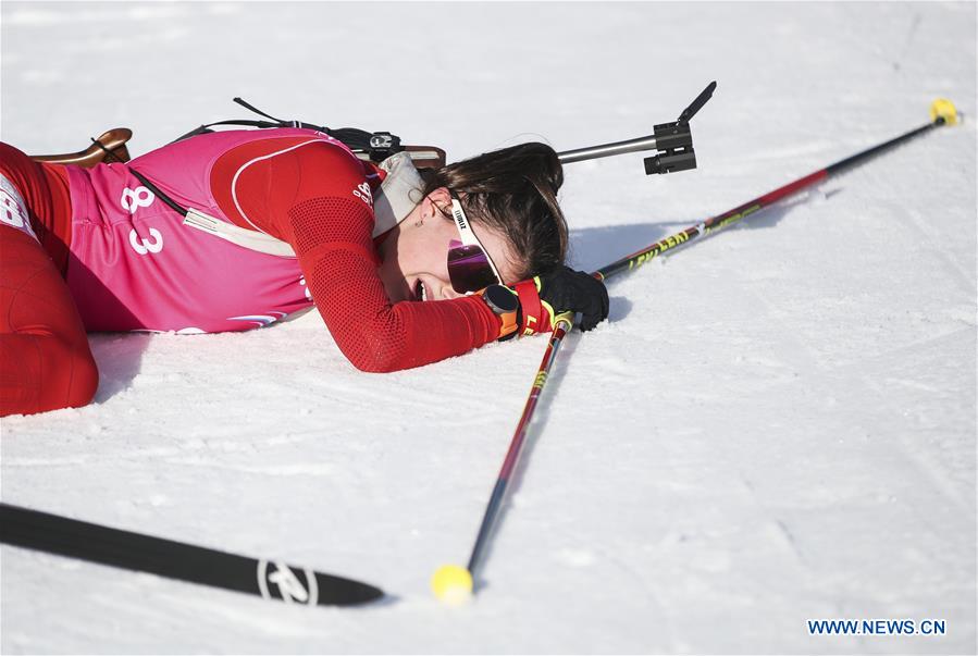 (SP)FRANCE-LES ROUSSES-WINTER YOG-BIATHLON-WOMEN'S 10KM INDIVIDUAL