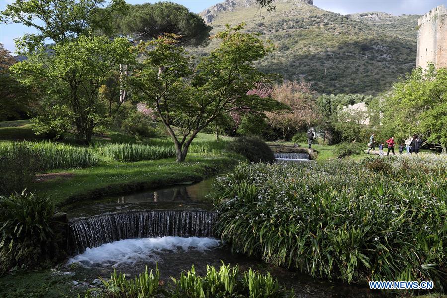 ITALY-CISTERNA-GARDEN OF NINFA