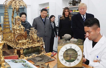 Xi, Trump visit Palace Museum conservation workshop