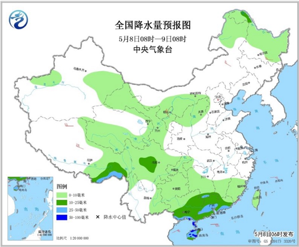 冷空气要撤啦！今日全国降水整体弱 华南仍有强对流