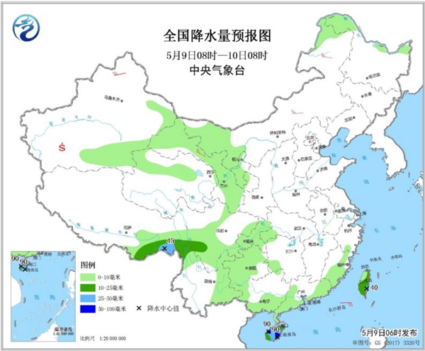 周末前全国降水缩减 东北华北等地气温再冲30℃