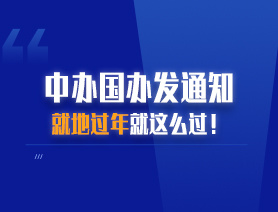 中办国办发通知 就地过年就这么过